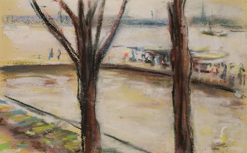 Peinture murale Embarcadère à l'Uhlenhorster Fahrhaus pour créer une ambiance d'automne au salon
