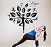 Yoga Wandaufkleber Wandkunst Für Wohnzimmer Wandbild Schlafzimmer Dekor Dekoratives Vinyl Xl 57Cm X 58Cm