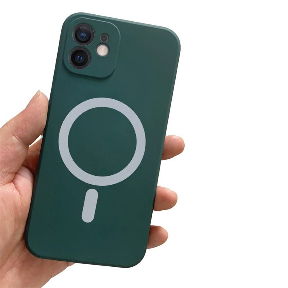 Coque silicone liquide iPhone 7 Plus vert foncé pour le bureau - 7