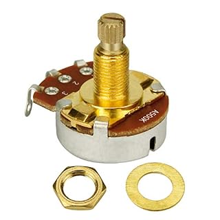 Ocobudbxw Laiton Arbre Guitare Électrique Basse Volume Tone Control Pots Potentiomètre A500K - Les Beatles, Paul McCartney, John Lennon, RIngo Starr, George Harrison