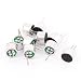 uxcell 10pcs 9mm x 7mm Through Hole MIC Electret Microphone Condenser Pickup