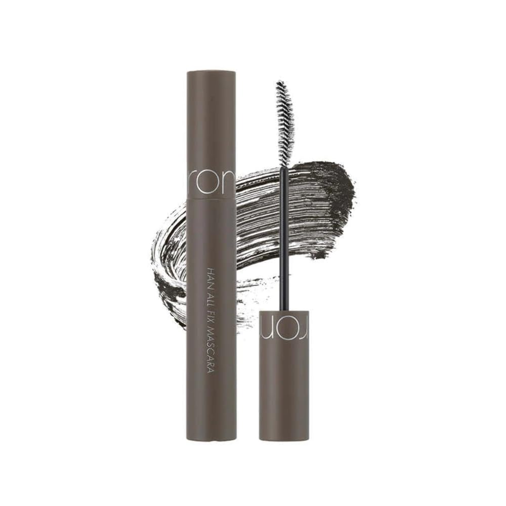 rom&amp;nd HAN ALL FIX MASCARA 03 Long Hazel, Intense Length, Smudge-Proof, Clump-Free, Long-Lasting, Volumizing, Buildable &amp; Lightweight, Instant