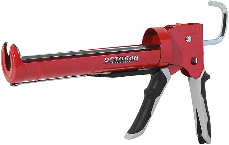 Newborn 930-GTD Octogun 10:1 Thrust Drip-Free 1/2 Barrel Hex Rod Cradle Caulking Gun, 10 Oz