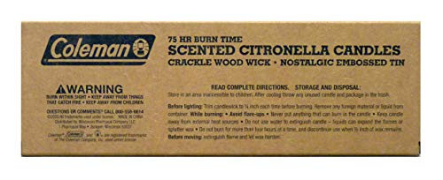 Coleman Scented Tin Citronella Candle - 3 Pack, S'mores, Pine And Campfire #TOP1
