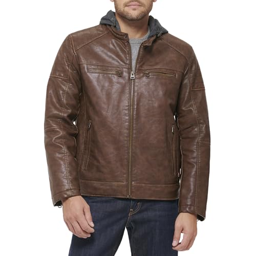 Image of Levi's Men's Faux Leather Racer Jacket
