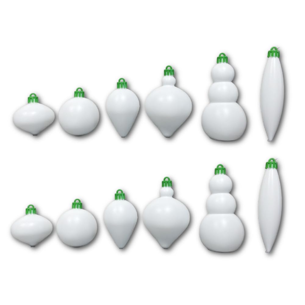 12 Pack Gift Box Variety Ornaments