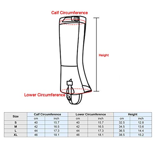 DECDEAL Polainas de perna Polainas de bota de neve ajustáveis à prova d'água anti-rasgo para caminh