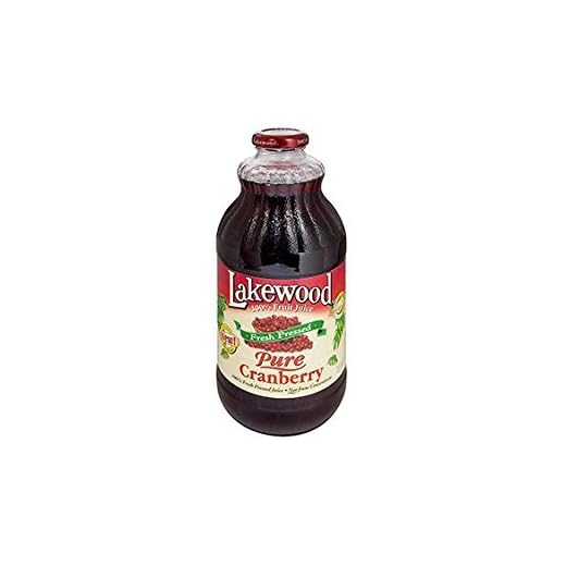 Lakewood Pure Cranberry Juice 32-Ounce Bottles - Pack Of 1
