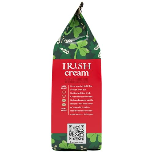 Image of Community Coffee Irish Cream Flavored Ground Coffee, Medium Roast, 11 oz Bag