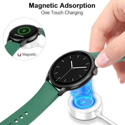 Image of Sounce USB 3.0 Magnetic Smart Watch Charger Cable 3FT | Fast Wireless Charging Dock Cord | Compatible with Watch Series Ultra 2 /Ultra, 9 /8 /7 /6 /5 /4 /3 /2 /1 & SE /SE2 | Compact & Portable - White