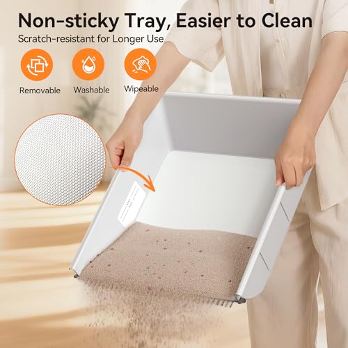 Meowant Self Cleaning Cat Litter Box,Dual Rake, Anti Pinch Safe Protection by Meowant - Image 8