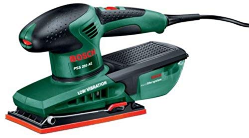 Ponceuse vibrante Bosch - PSS 250 AE (250 W, librée avec coffret de rangement, feuille...