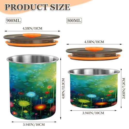 Bote de café ATTX acero inoxidable 500ml con tapa hermética miniatura 2