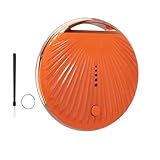 Air Tracker Tag, [MFi Certified] Smart Tag, Pet Bluetooth Tracker for Apple Find My, IP68 Waterproof,Replaceable Battery, Key Finder and Item Locator for Keys, Bags, Pets, Wallet (iOS Only)-Orange