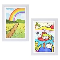 Amazon.co.jp: PALTIA アートフレーム 2個 セット 子供の絵 作品