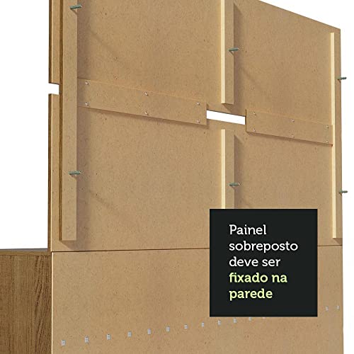 Rack com Painel Sobreposto para TV até 65 Polegadas Madesa Everest - Rustic