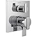 Delta Faucet Ara 17 Series Dual-Function Shower Handle Valve Trim Kit with 3-Setting Integrated Diverter, Chrome T27867 (Valve Not Included)
