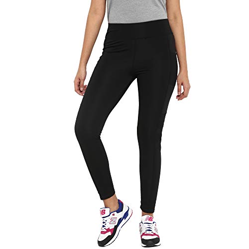 Image of CHKOKKO Women's High Rise Regular Fit Polyester Blend Sports Leggings (JSSTIGHT)