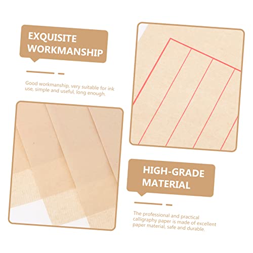 NUOBESTY 50 Folhas De Caneta Macia De Papelaria De Papel De Arroz