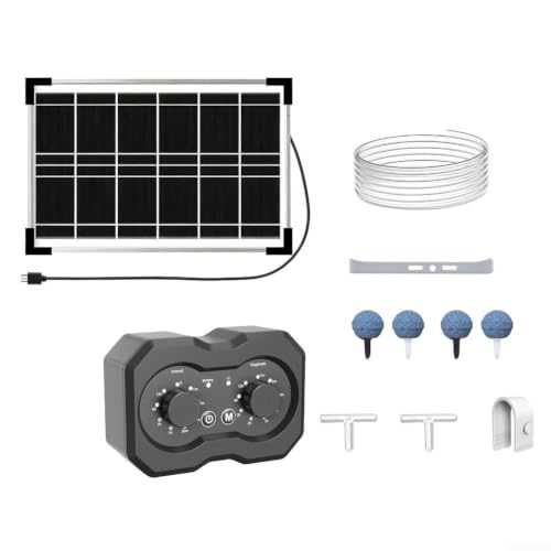 Bomba de aire solar modo dual para estanques con funcionamiento silencioso 2