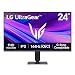 LG 24G411A-B 24 Zoll Ultragear Full HD (1920 x 1080) IPS Gaming Monitor, 144Hz (O/C), 1ms MBR, NVIDIA G-Sync kompatibel, AMD FreeSync, HDR10, HDMI, DisplayPort, Slim Stand, Schwarz