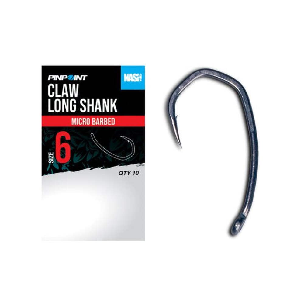 Nash Claw Long Shank Barbless (Size 6)