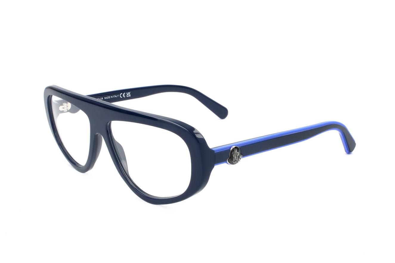 Moncler Eyeglasses ML 5196 090 Shiny Blue