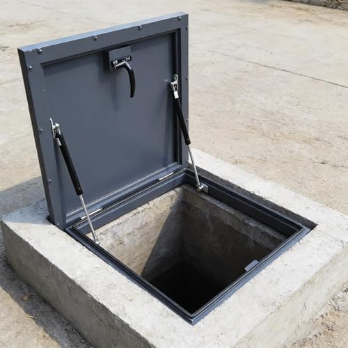 Escotilla de techo con tragaluz, construcción de acero galvanizado, para iluminación de sótano de garaje y acceso de escape