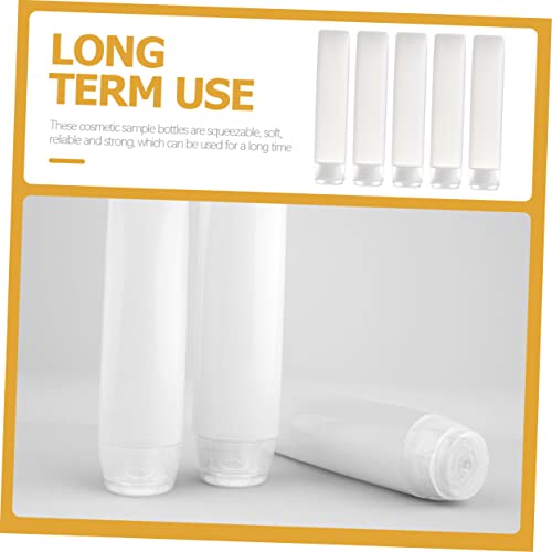 NOLITOY 10pcs Squeezable Lotion Tube Travel-friendly Empty Bottles for Toiletries Pe Soft Cosmetic Containers for Hand Lotion Sunscreen and More