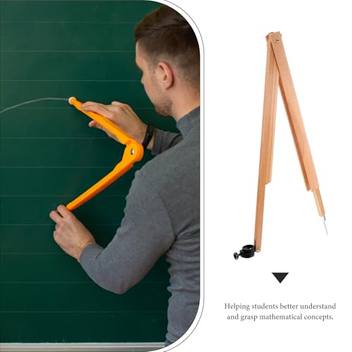 Compás de dibujo técnico de madera beige de la marca SOLUSTRE para mediciones 3