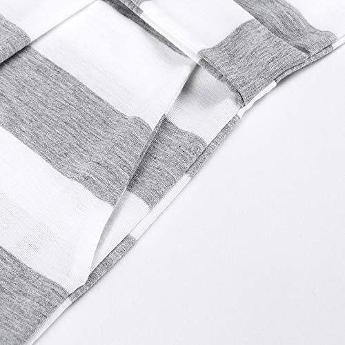 Image of PALINDA Women's Striped Elegant Short Sleeve Wear to Work Casual Pencil Dress with Belt