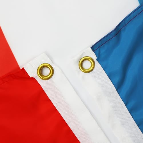 Image of AZ FLAG Set of 2 Dominican Republic Flags - 90 x 60 cm - Dominican Flag 100% Polyester with Integrated Metal Eyelets