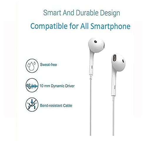 Ear Headphones Earphones for Vivo V20 
