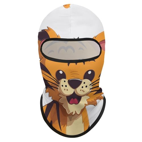 Balaclava para Hombres con Estampado de Tigre para Invierno, Máscara de Ciclismo y Esquí, Cubreboca para Actividades al Aire Libre miniatura 1