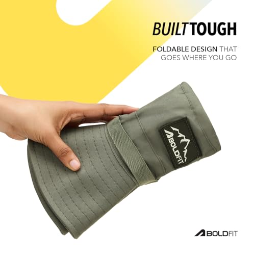 Image of Boldfit Unisex Sun Hat for Men & Women with UPF Protection Wide Brim Outdoor Adjustable Fit, Breathable Fabric, Moisture-Wicking & Packable Design-Ideal for Hiking, Trekking, Fishing, Beach & Travel