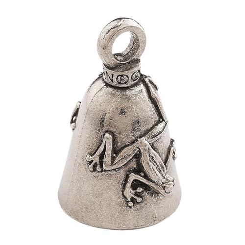 Image of Guardian Bell Animals Good Luck Bell w /Keyring & Black Velvet Gift Bag | Motorcycle Bell | Lead-Free Pewter | Made in USA