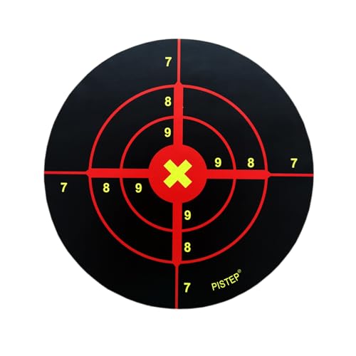 splatter shooting targets 6 inch reactive paper target stickers 100 self adhesive target roll for bb gun pellet gun airsoft rifle indoor and outdoor shooting range