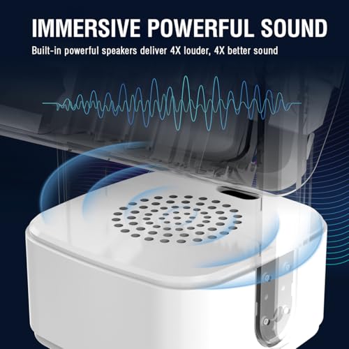 XElectron Techno Android 13 Smart Projector, 2X Brighter, 4X Louder, Remote Focus, 1080P & 4K Support, Rotatable Design, Auto & 4D Keystone with... - Image 3