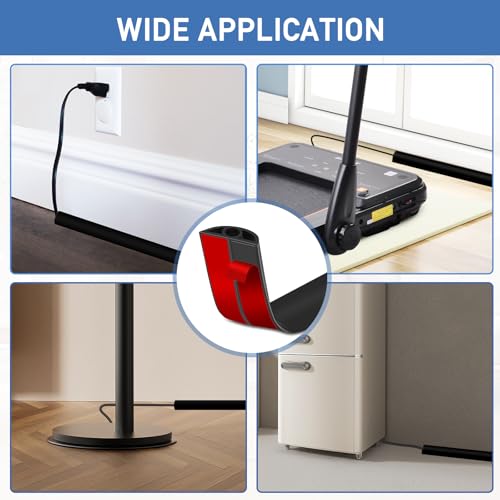LSGCQ Floor Cord Cover Self Adhesive Cord Hider Floor Cable Management by LSGCQ - Used condition - Image 6
