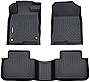 JDMON All Weather Floor Mats Compatible with 2022 2023 Honda Civic Sedan Hatchback Si All Models, 2 Row Front & Rear Custom Fit TPE Floor Liner Black
