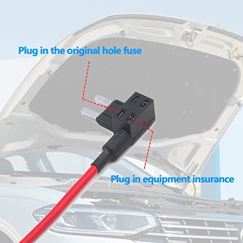 Fogfar 5 Pcs Car Fuse Adapter, 12V Car Add-A-Circuit Fuse Adapter, Small Automotive Fuse Connector, For Cars Trucks Boats (Black) #TOP4