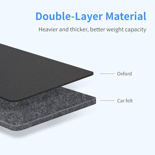 image for Viaviat Car Seat Protector Large Kick Mat 2 Pack Durable Water Resista