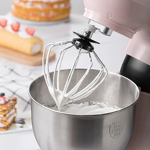 Stand Mixer Food Processor Electric Mixer 6 Speed Adjustable 1000W Tilt Head Food Mixer with 5L Stainless Steel Mixing Bowl for Kitchen Baking Cake Mini Egg Cream Food Beater - Image 5