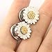 Leatic Tunnels Gauges, 2PCS Stainless Steel Tunnel Set Fashion Flower Ear Gauges Tunnels Stretcher Jewelry (10mm (00GA))