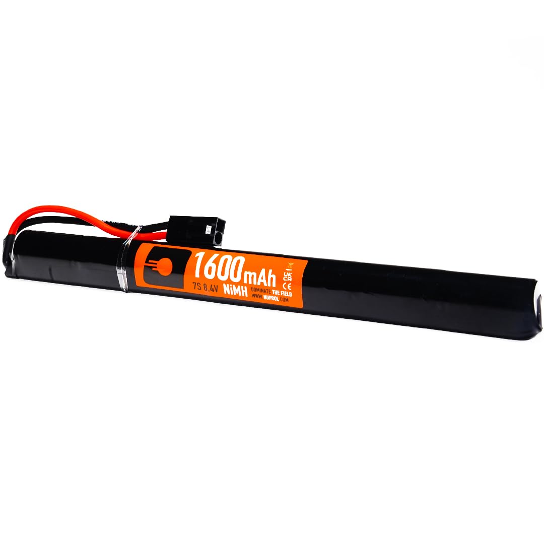 NUPROL Airsoft AK Slim 8.4V 1600mAh NiMH Battery Small Tamiya Connector