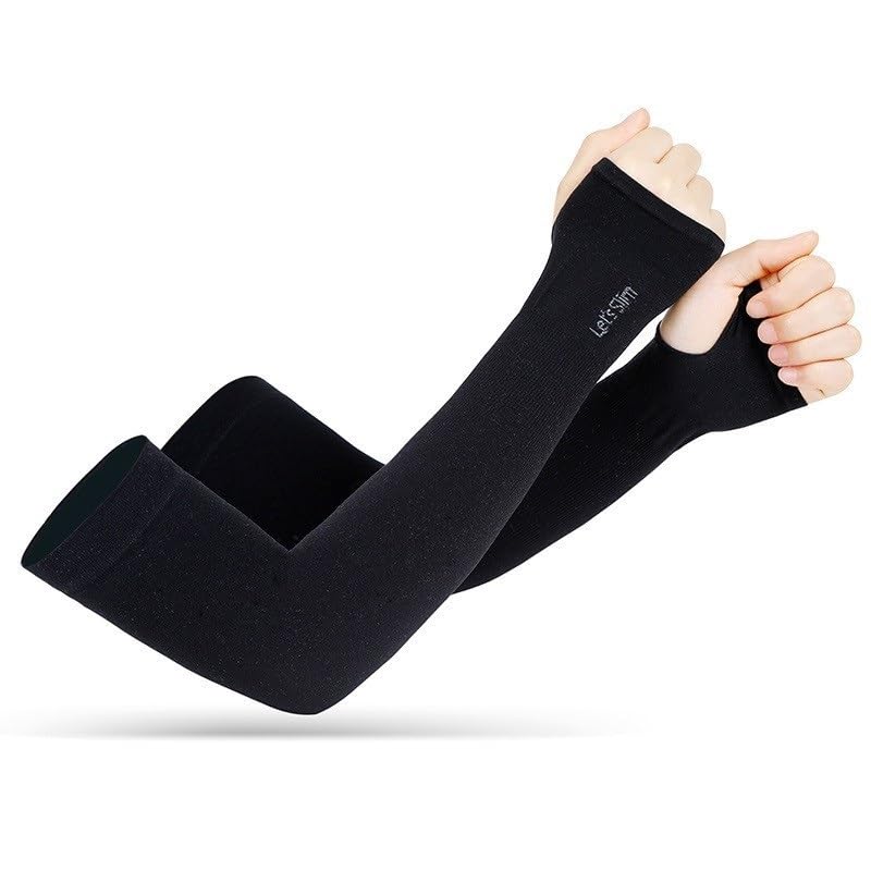 QUEERY Let's Silim Arm Sleeves Men & Women Sunlight Protection Protection from Dust, Pollution, Sunburn, UV Protection - Suitable for, Sports - Hand Summer Gloves FREE SIZE-image-15