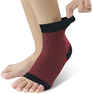 JUST RIDER Ankle Support For Pain Relief, Ankle Support For Women (Red) - Cotton, Free Size