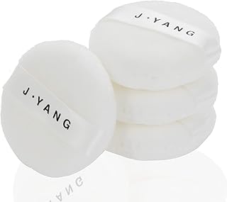 Sponsored Ad - J·YANG Powder puff Soft Washable Large Round Velour Body Powder Puff,4PCS,SmallSiza,2.1Inch