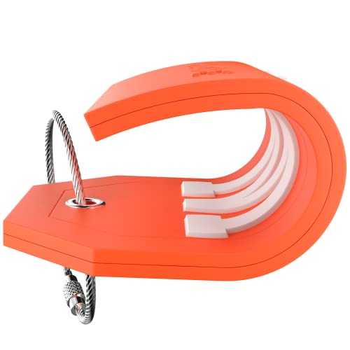 Image of Initial Luggage Tag with Full Privacy Cover and Stainless Steel Loop - (Letter W)