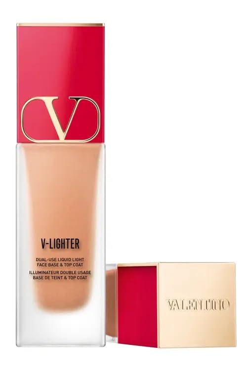 Valentino V-Lighter Illuminating Face Primer and Highlighter with Hyaluronic Acid Ambra